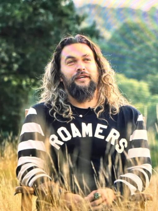 Channel Jason Momoa’s Iconic Style with the On The Roam Roamers Striped Sleeves Shirt